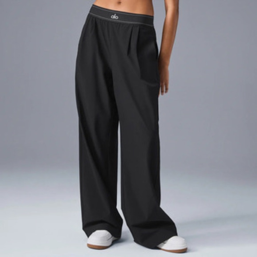 ALO Yoga Black Wide-Leg Pants